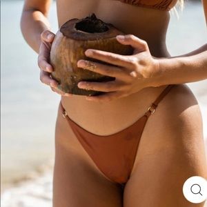 Sundaze Bikinis Nalani String Bottom X Terracotta, Size Small NWT